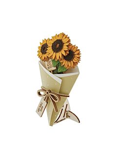 Wild & Wood Get Well Soon 3D Flower Figurine Card Letterbox Gift